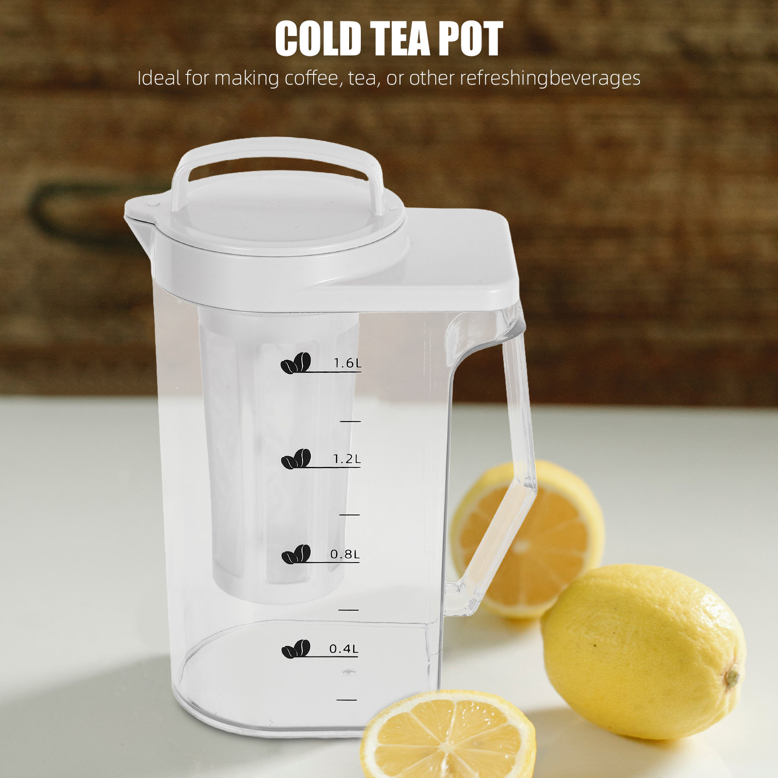 Dispenser Coffee And Tea - Plastic Cold Brew Coffee Pitcher 1.6L