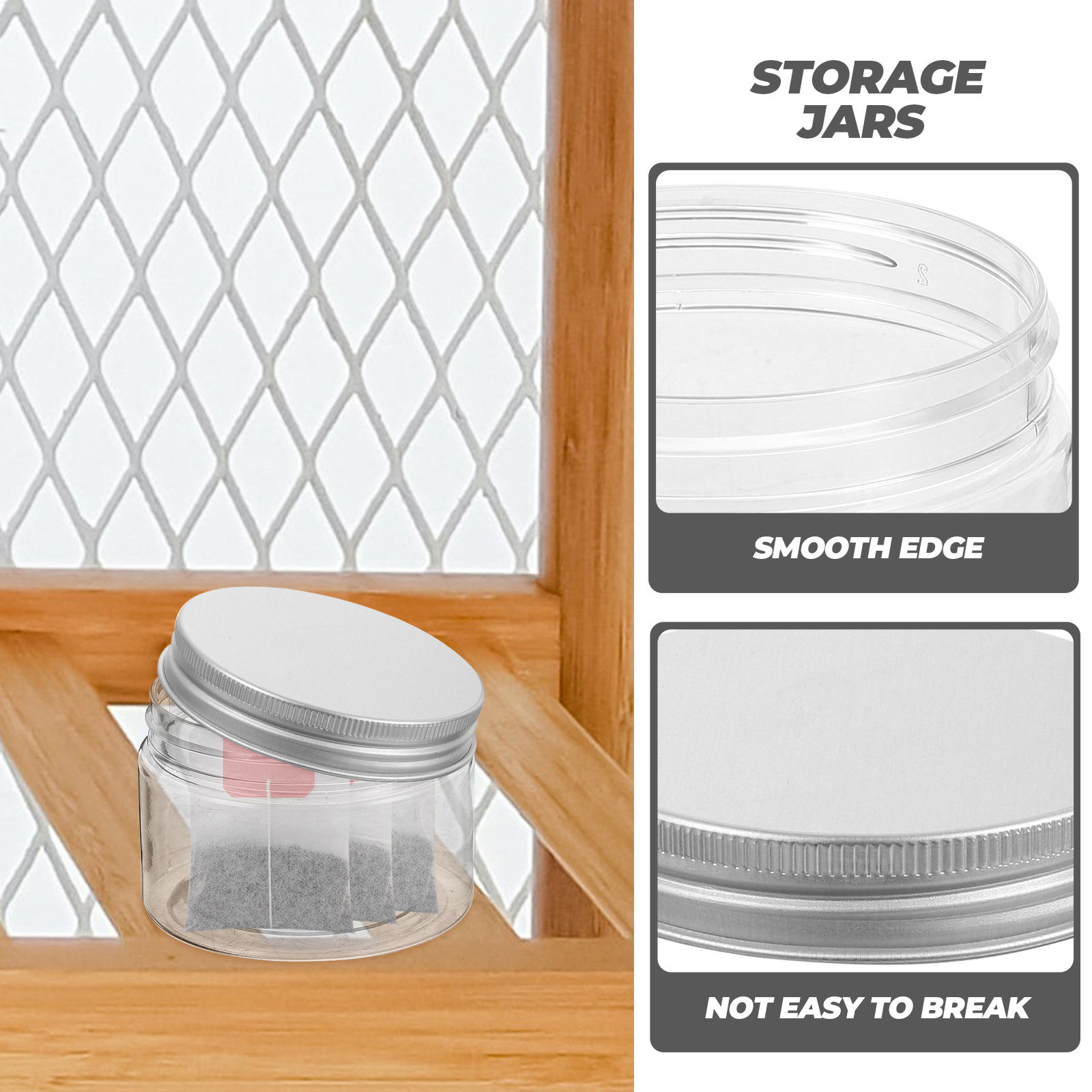 Coffee Tea And Bean - 10Pcs Food Storage Jars Airtight Leak-Proof