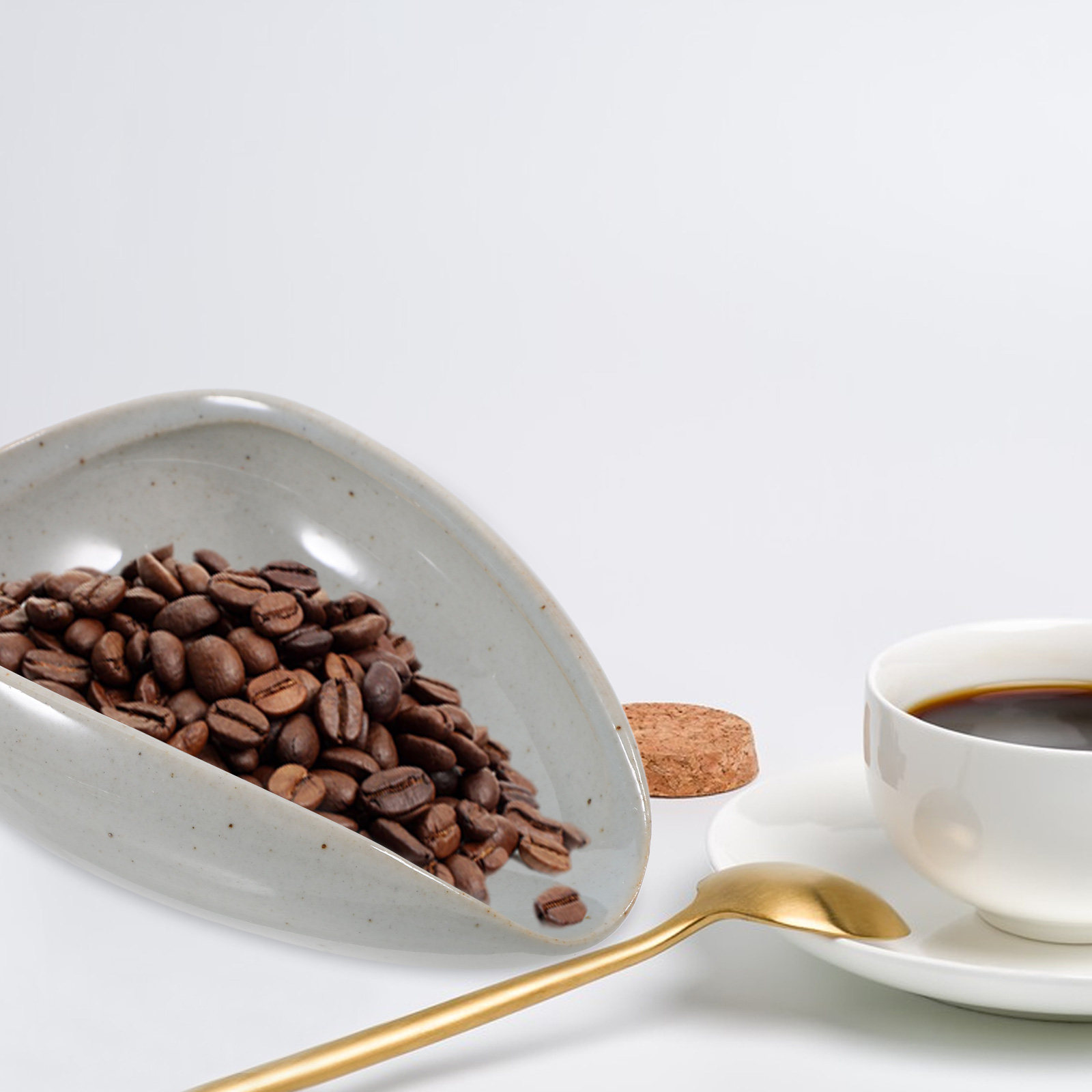 Coffee Tea And Bean - Ceramic Coffee Bean Tray Multi Use