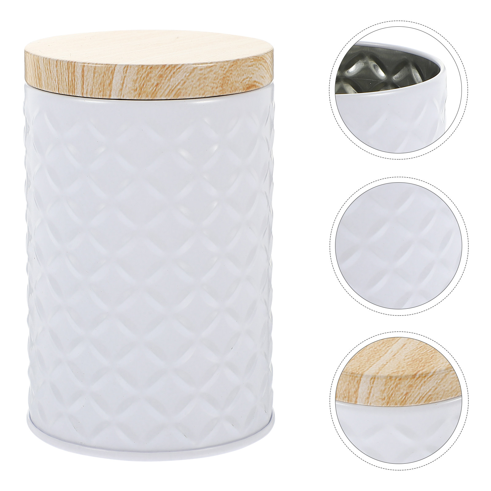 Canister Coffee Sugar Tea - 2Pcs Food Grade Tinplate Airtight Storage