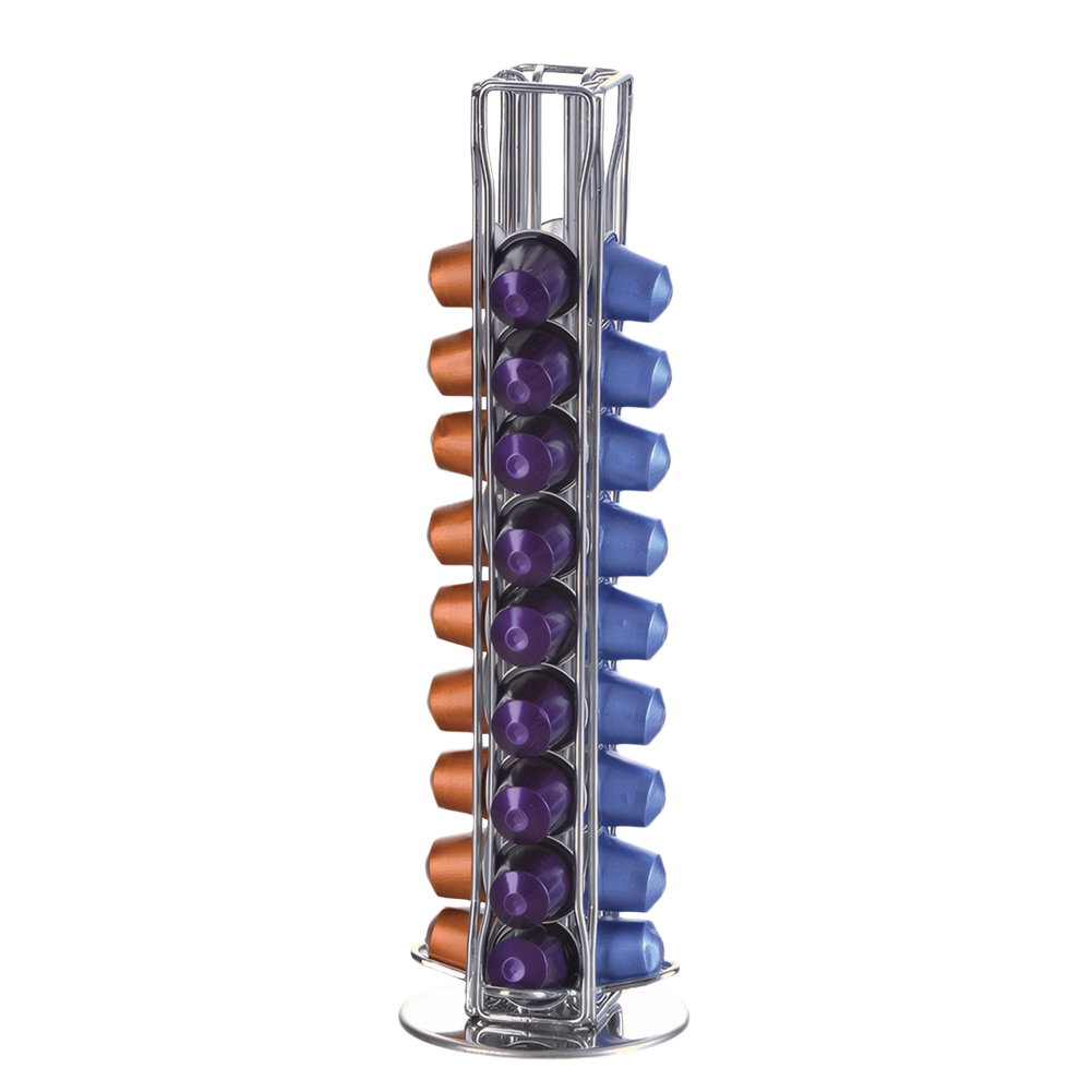 Coffee Capsule Holder - 40Pcs Capsule Coffee Stand Rotatable Coffee