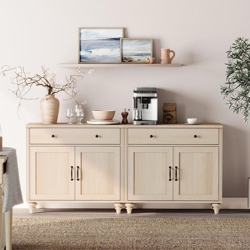 Coffee & Tea Restaurant - Buffet Cabinet with 4 Doors and