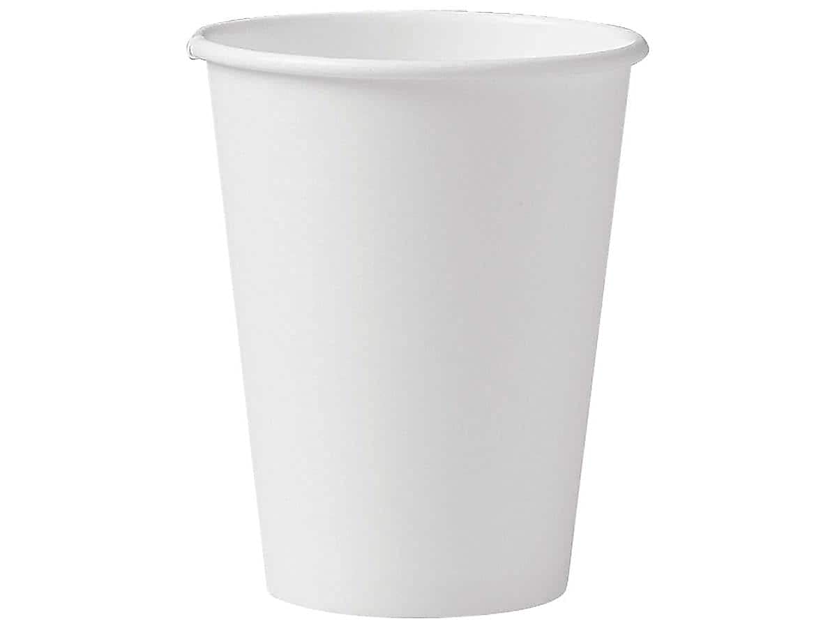 Coffee Tea Hot - 12 oz White Paper Hot Cup,