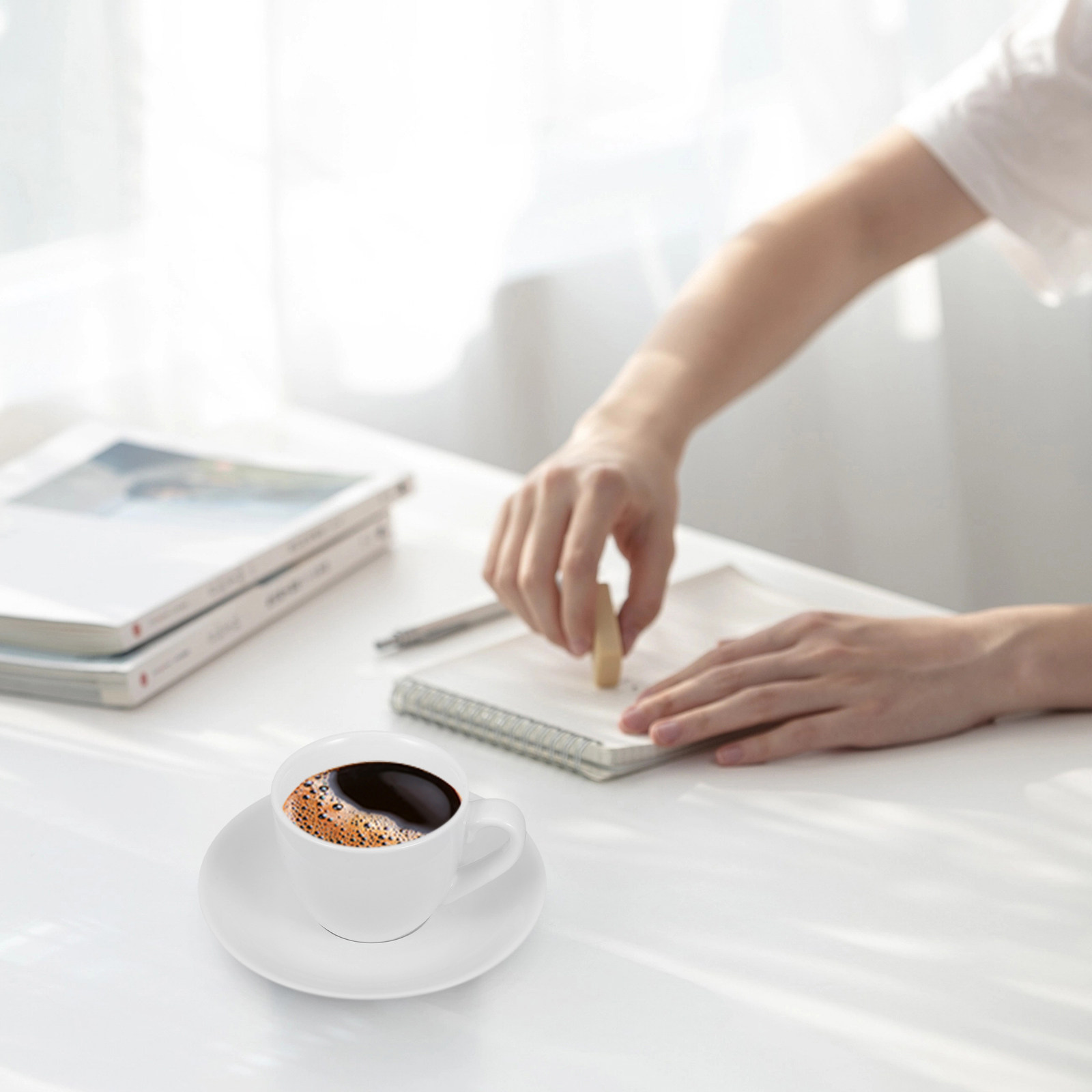 Coffee Tea Hot - 1Set Ceramic Coffee Cup Set with