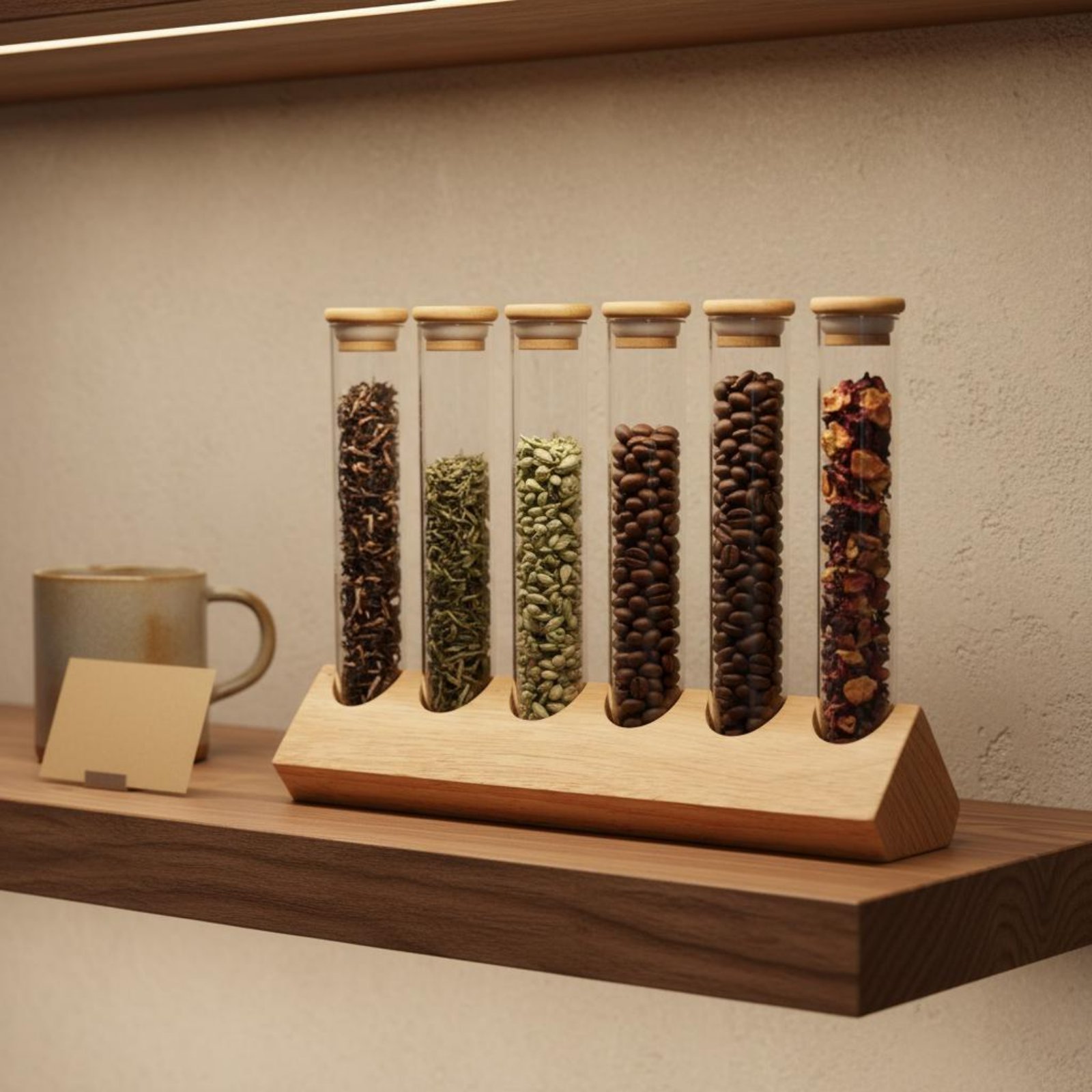 Glass Tube Container Set with  - Coffee Bean & Tea Menu review and price