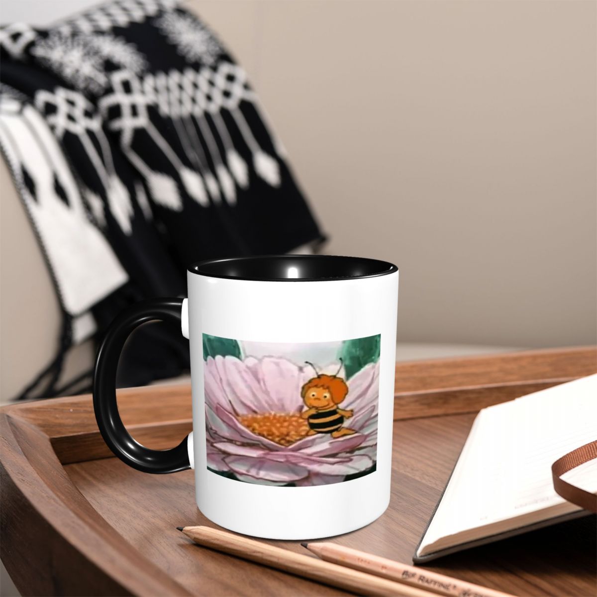 Maya The Bee Mug Funny Ceramic - Maya Coffee & Tea Ulasan review and price
