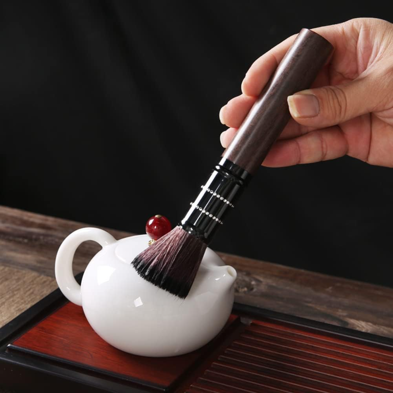 3pcs Wooden Teapot Cleaning Br - Coffee X Tea review and price