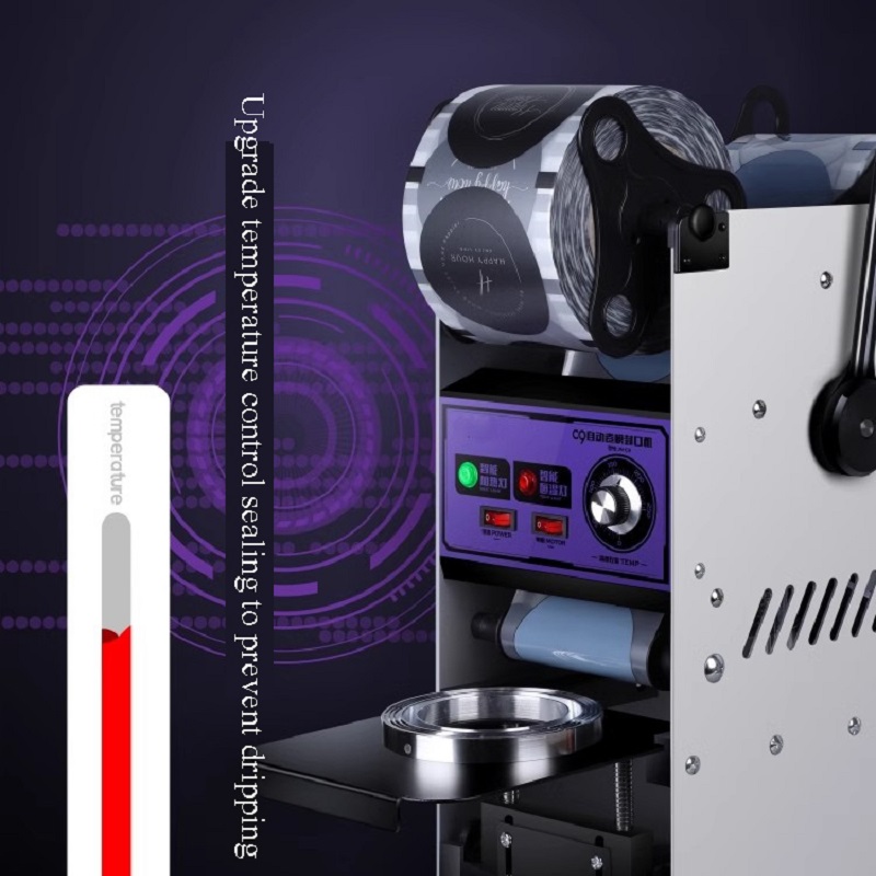 Automatic Cup sealing machine  - Coffee Tea Boba review and price