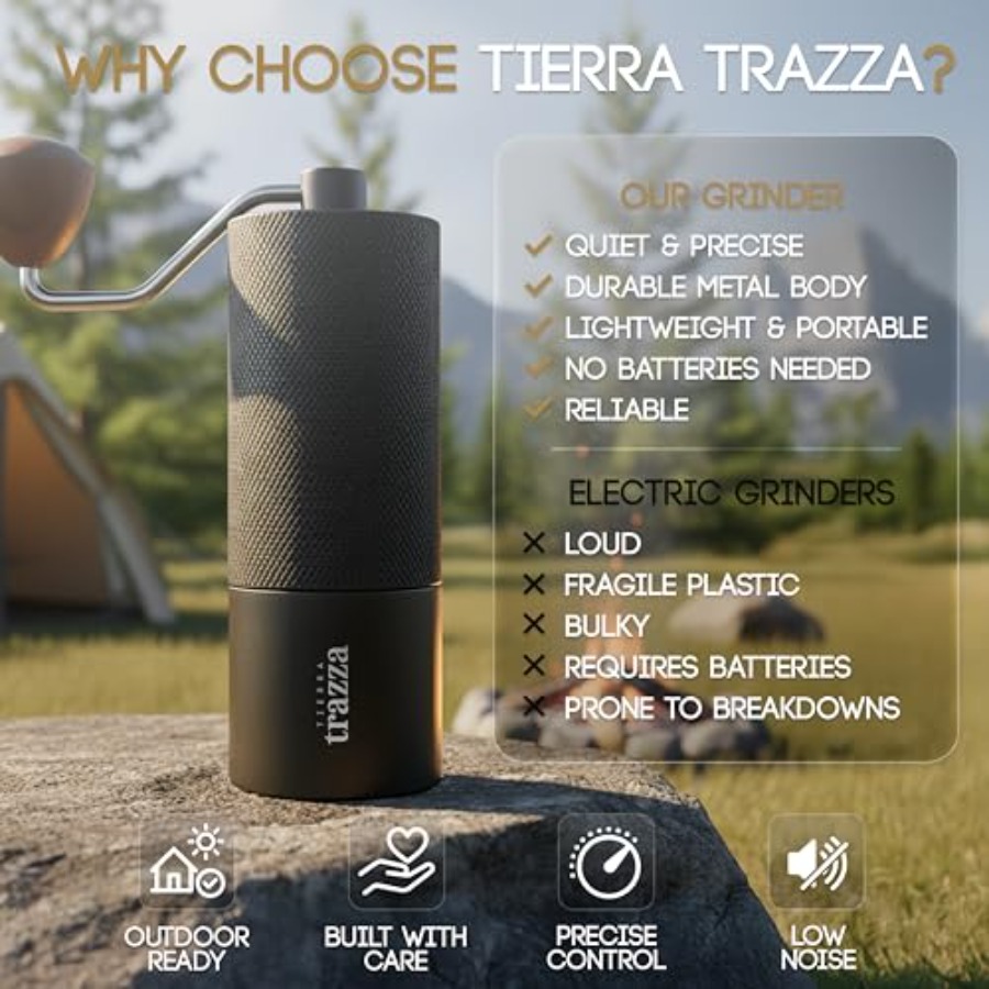 Manual Coffee Grinder, Conical - Coffee & Tea Restaurant review and price