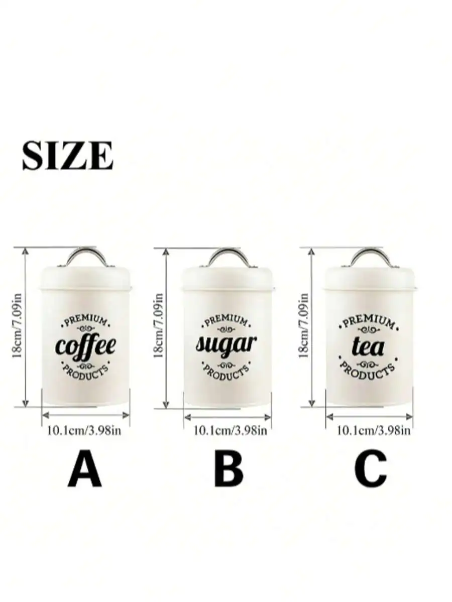 1pc Farmhouse Metal Canister - - Canister Coffee Sugar Tea review and price