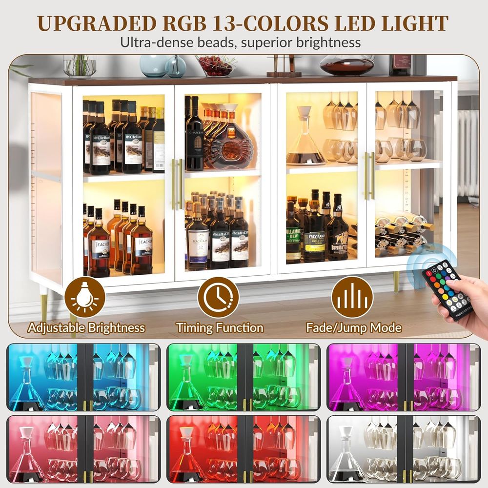 LED-Illuminated Glass Sideboar - Coffee & Tea Restaurant review and price