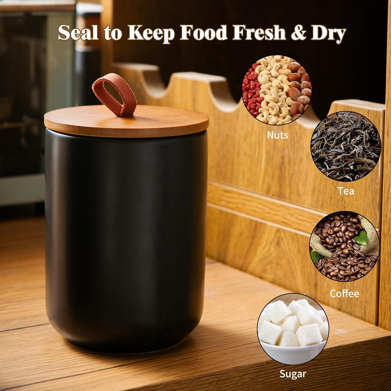 Ceramic Canister Set (30 oz, 4 - Canister Coffee Sugar Tea review and price