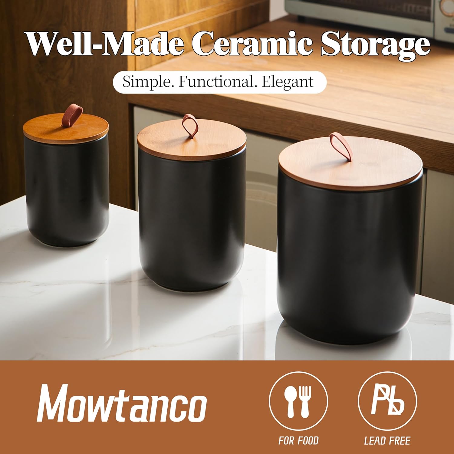 Ceramic Canister Set (30 oz, 4 - Canister Coffee Sugar Tea review and price