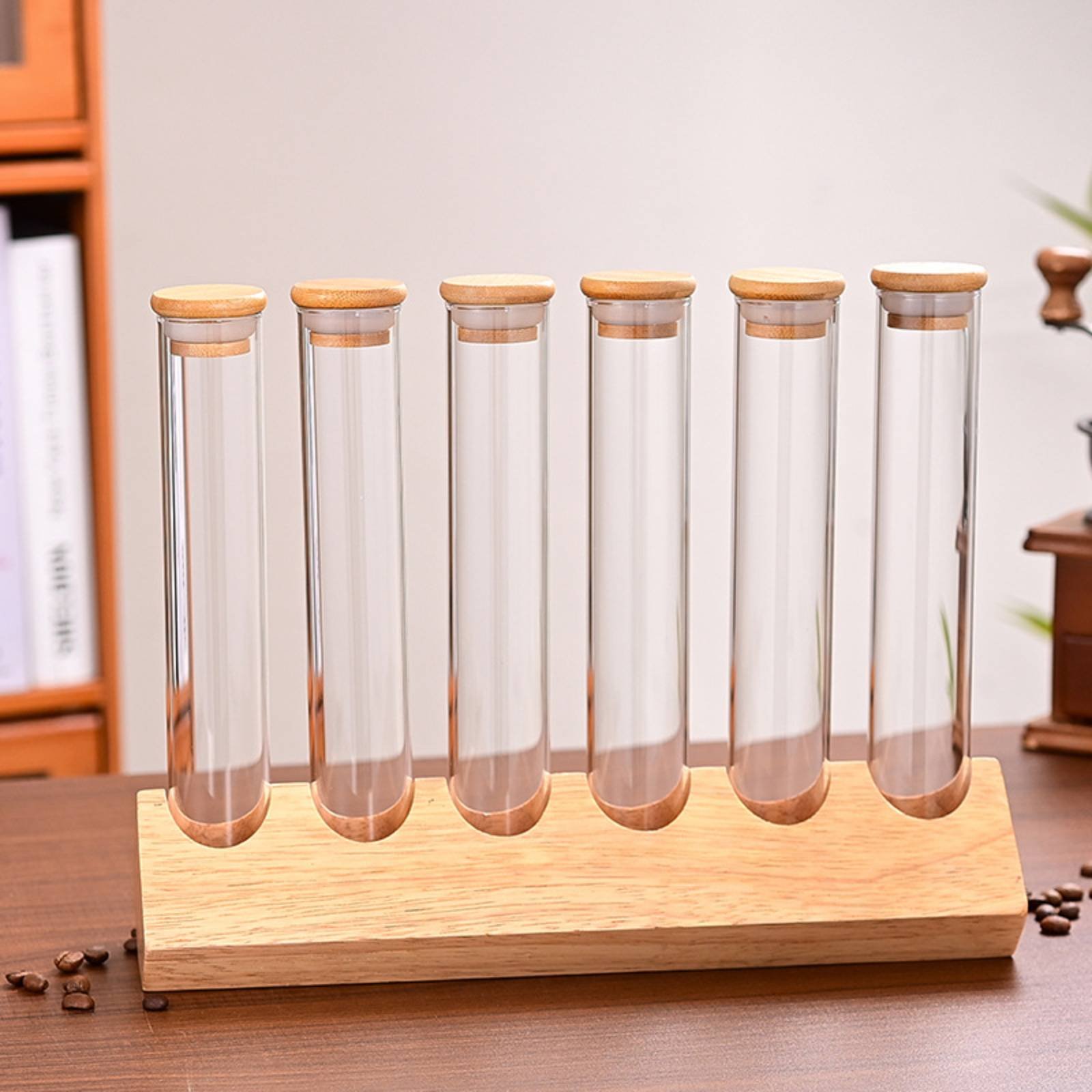 Glass Tube Container Set with  - Coffee Bean & Tea Menu review and price