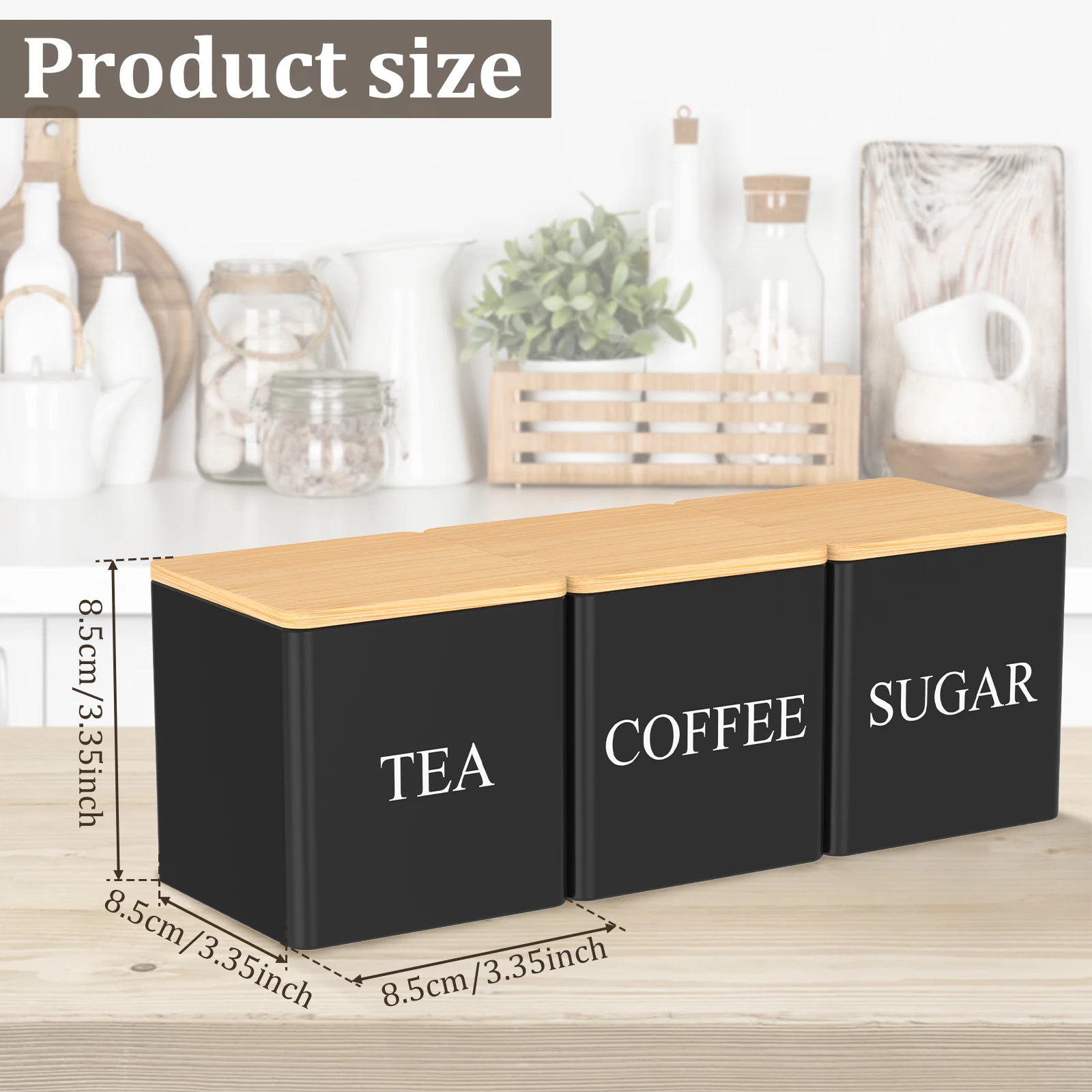 3Pcs Set 500ml Tea Sugar Coffe - Canister Coffee Sugar Tea review and price