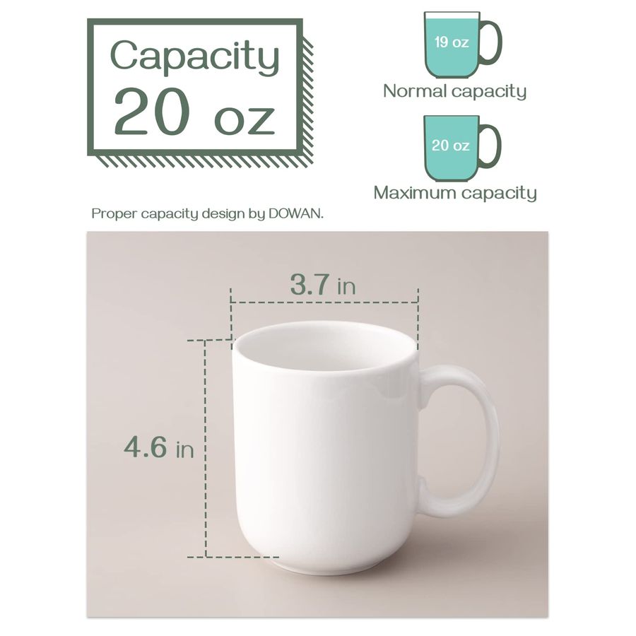 20 oz Large Coffee Mugs with H - Coffee Tea Hot review and price