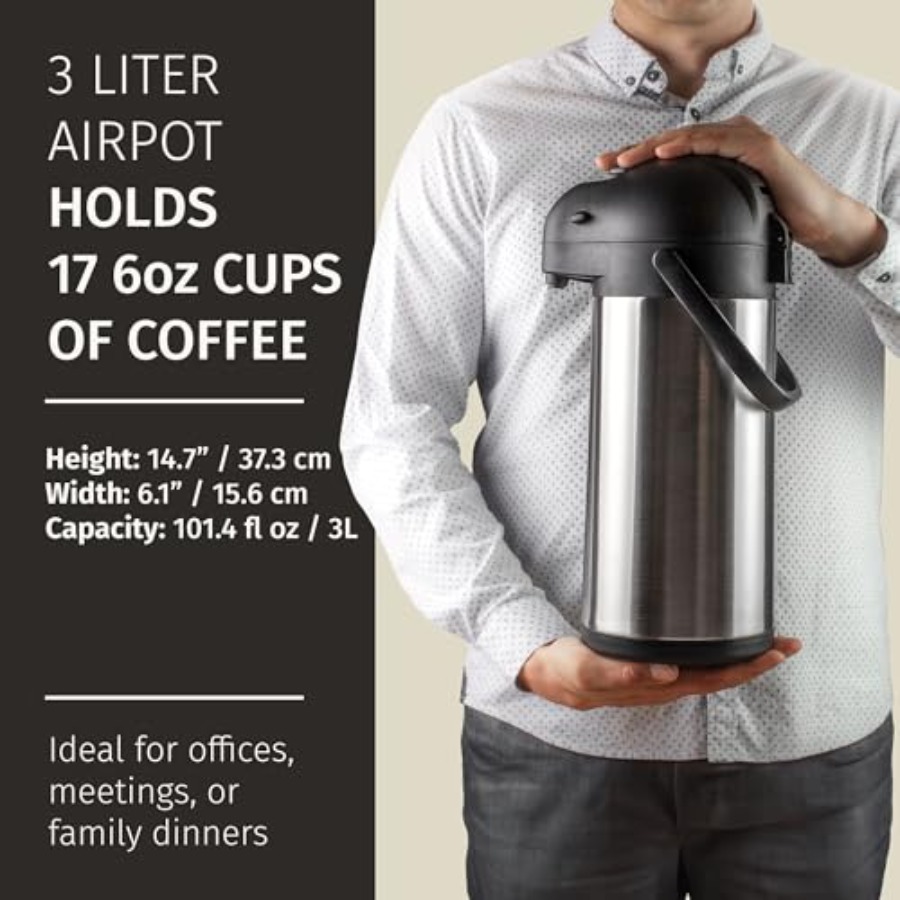 Coffee Carafe with Pump -/ 3L  - Dispenser Coffee And Tea review and price