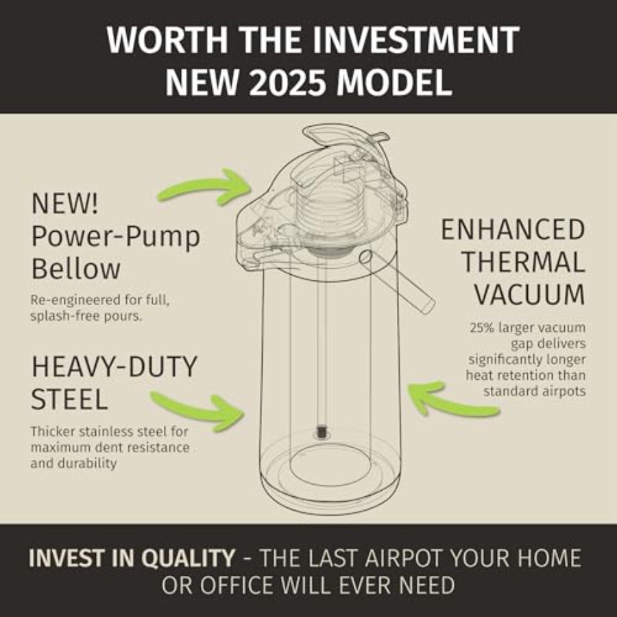 Coffee Carafe with Pump -/ 3L  - Dispenser Coffee And Tea review and price