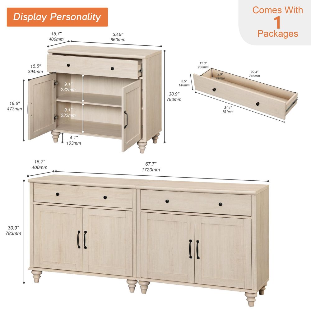 Buffet Cabinet with 4 Doors an - Coffee & Tea Restaurant review and price