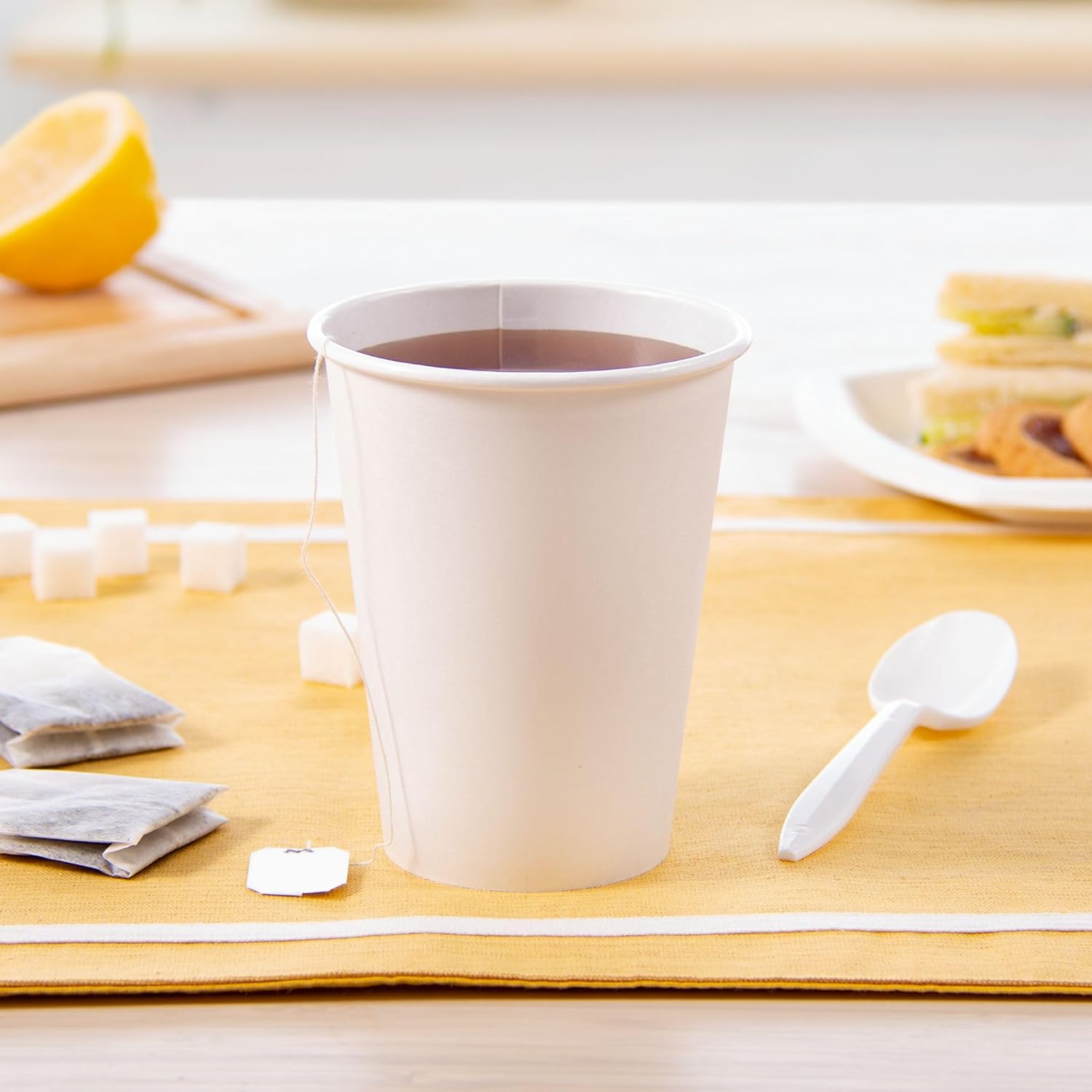 12 oz White Paper Hot Cup, Cas - Coffee Tea Hot review and price