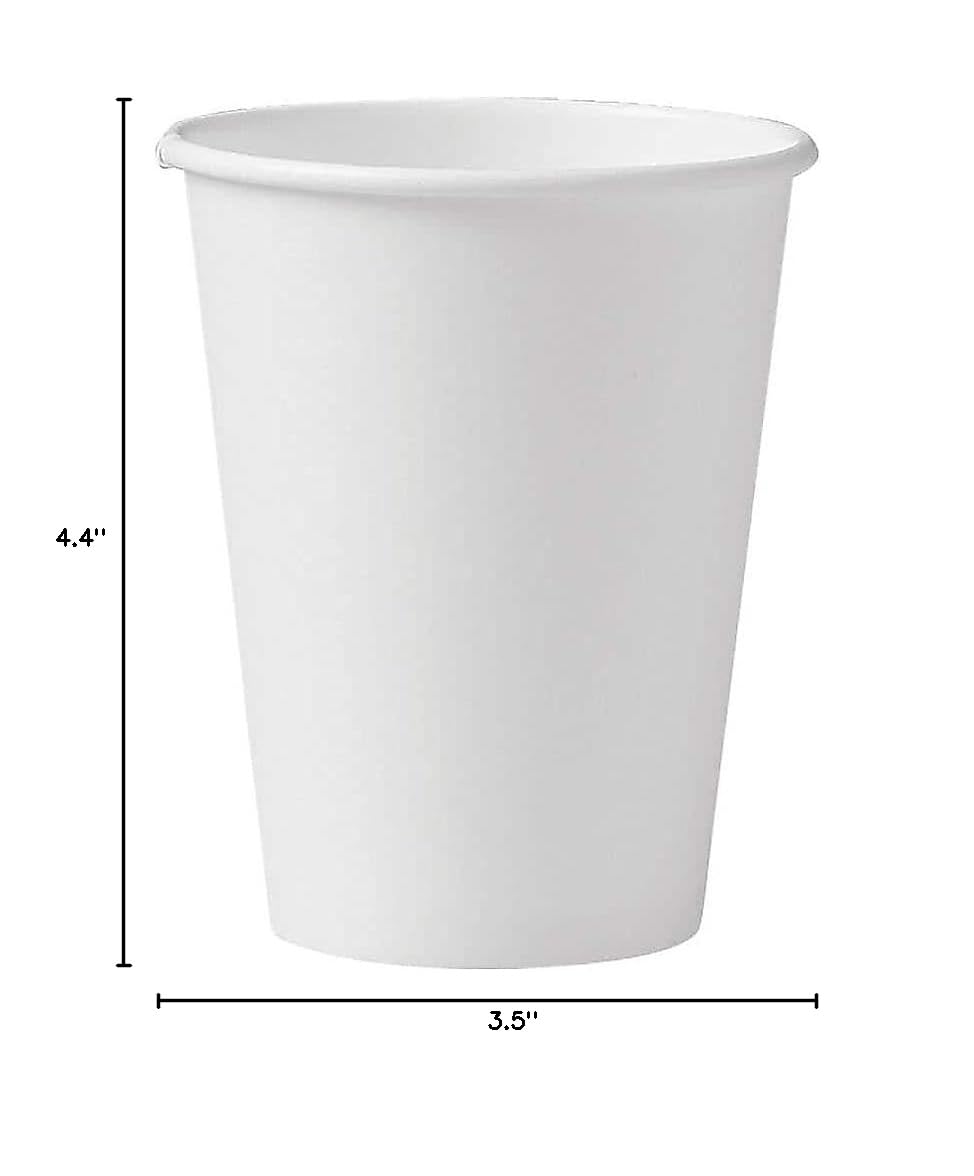 12 oz White Paper Hot Cup, Cas - Coffee Tea Hot review and price