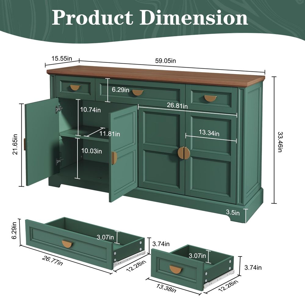 60 Large Buffet Sideboard Cabi - Coffee & Tea Restaurant review and price