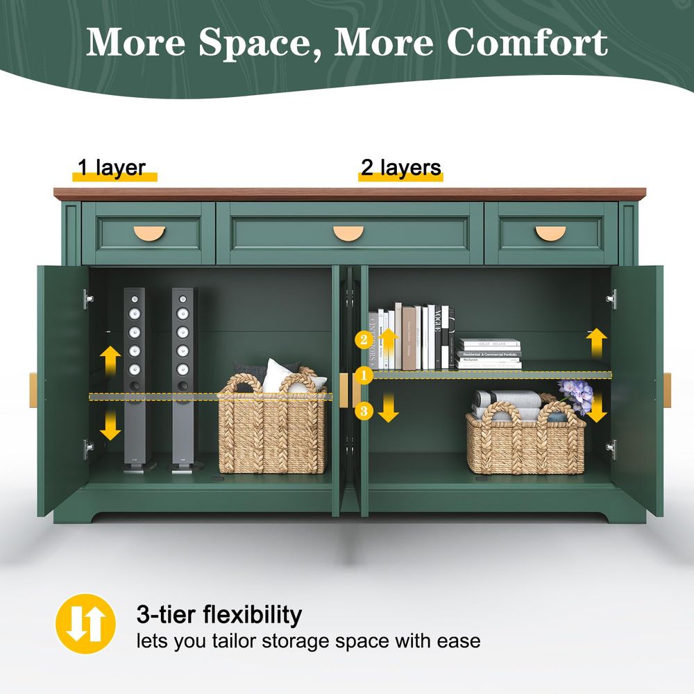 60 Large Buffet Sideboard Cabi - Coffee & Tea Restaurant review and price