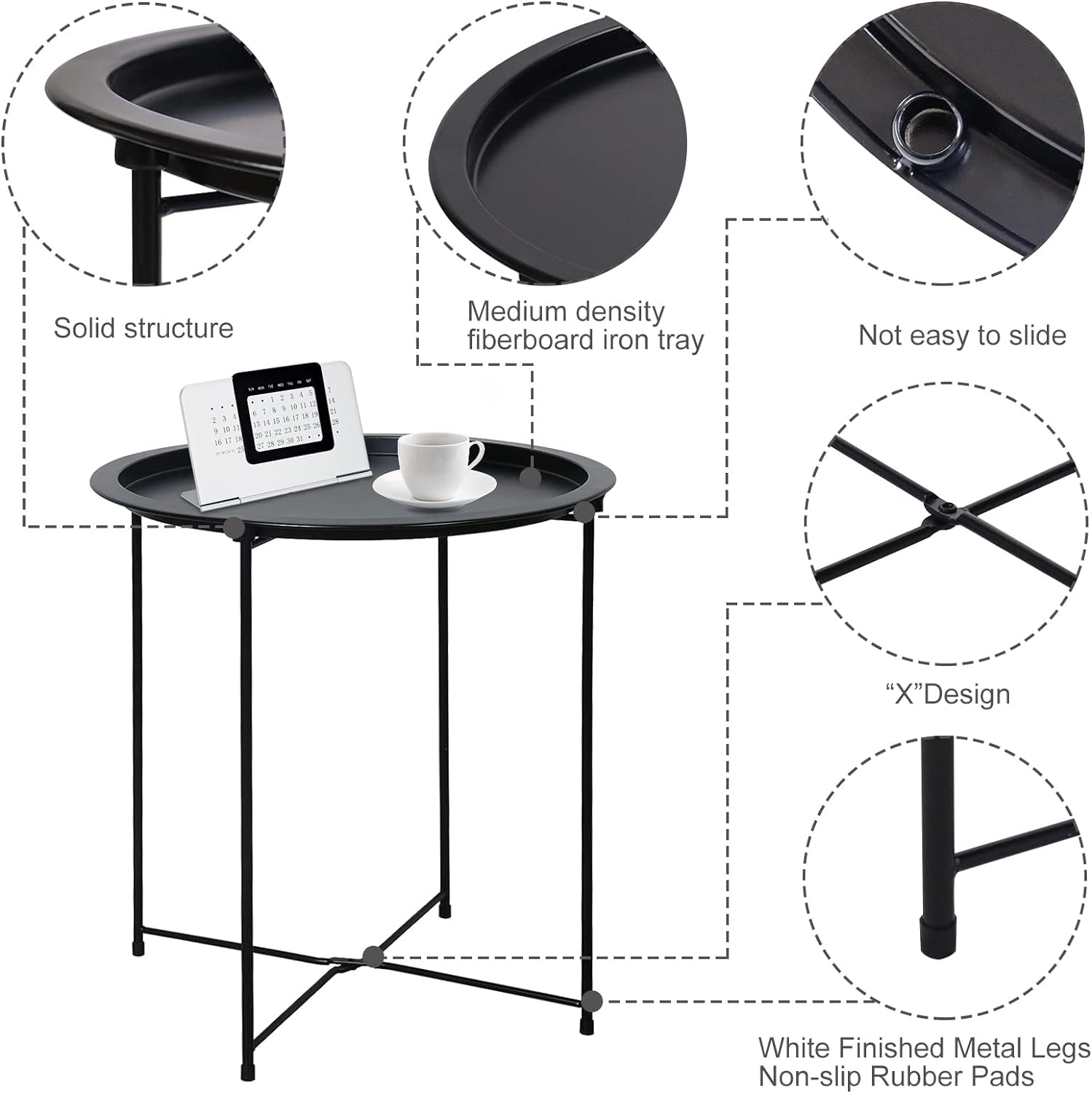 Round Side Table Coffee and Te - Coffee X Tea review and price