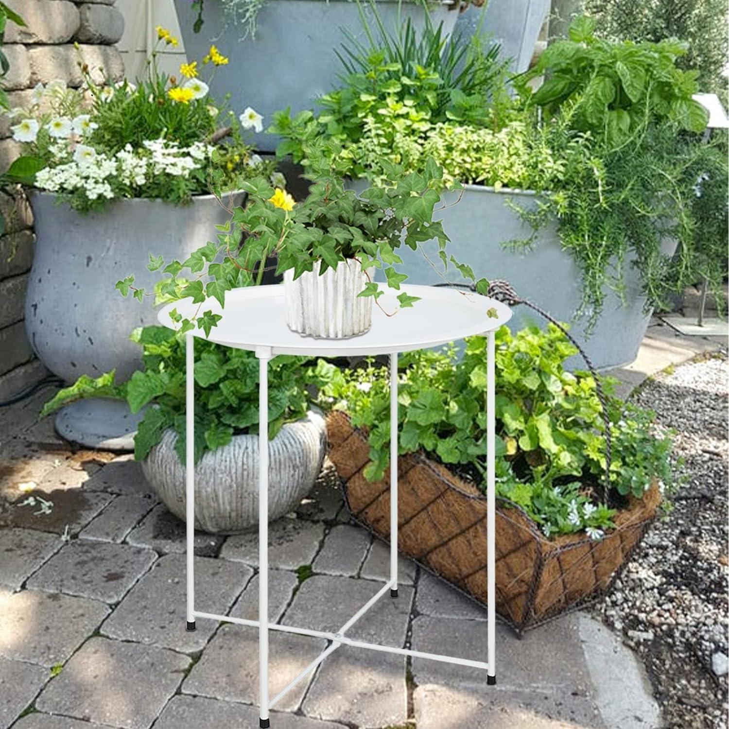 Round Side Table Coffee and Te - Coffee X Tea review and price