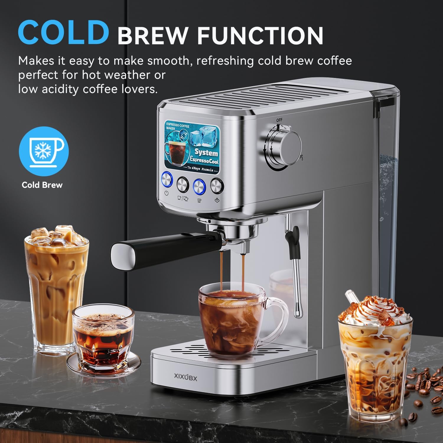 20 Bar Espresso Machine with M - Coffee & Tea Restaurant review and price