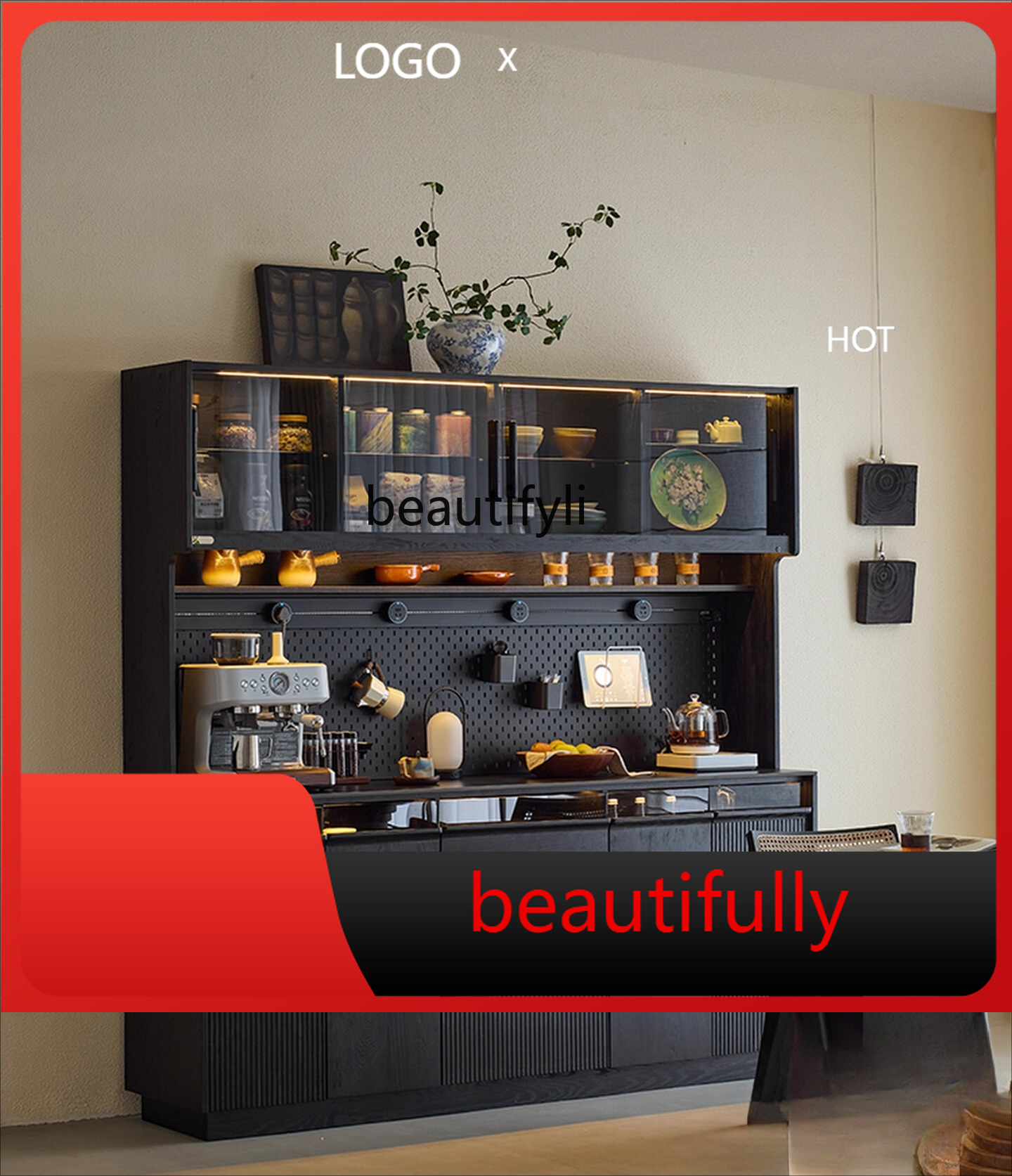 X  Solid wood sideboard integr - Coffee X Tea review and price