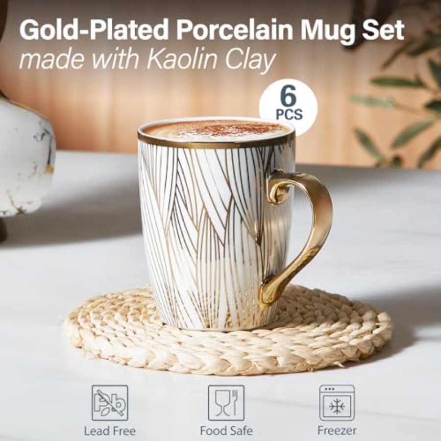 Coffee Mugs 18oz - Gold-Plated - Coffee Tea Hot review and price
